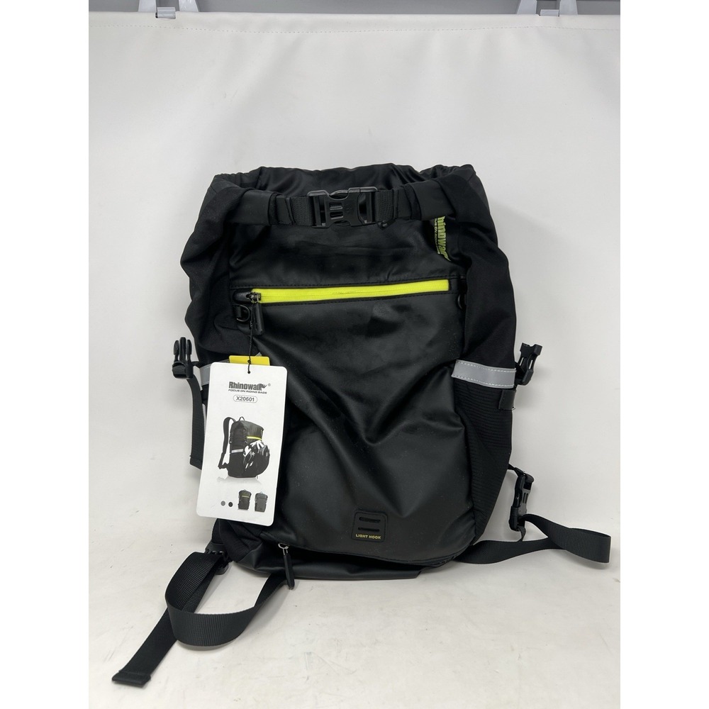 RHINOWALK Motorcycle Bicycle Backpack Roll Top Dry Bag Adjustable Helmet Harness
